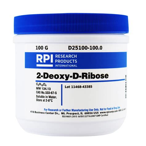 D25100-100.0 - 2-Deoxy-D-Ribose, 100 Grams