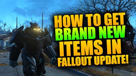 How To GET ALL NEW WEAPONS ARMOUR AND ITEMS In The NEW FALLOUT 4