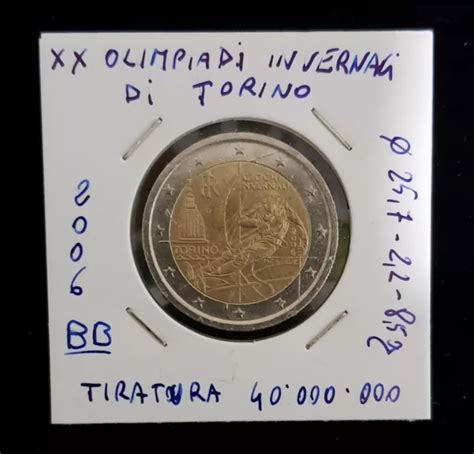 2 EURO 2006 Xx Olimpiadi Invernali Di Torino EUR 3 10 PicClick FR