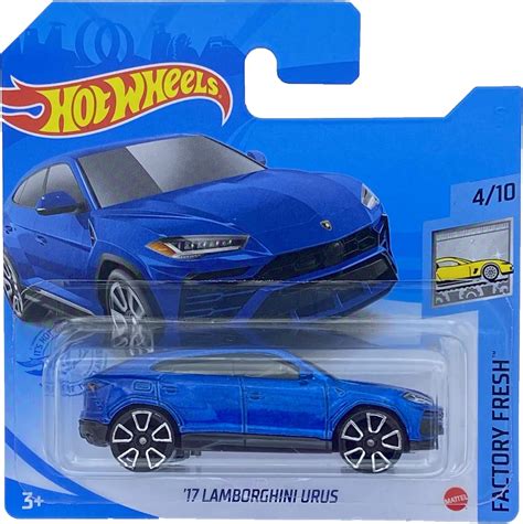 Hot Wheels Lamborghini Urus Blue Factory Fresh Short Card Gry