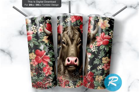 Highland Cow Oz Oz Tumbler Png Graphic By Regulrcrative