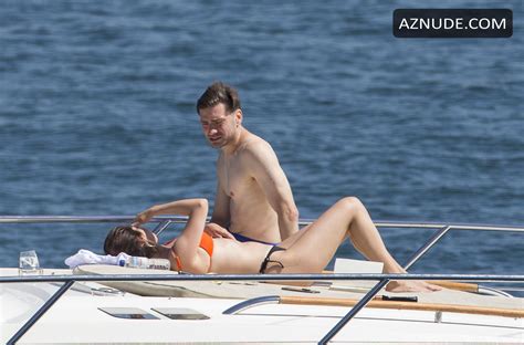 Selena Gomez Sexy In Black Orange Bikini On A Boat With Friends Around Sydney Harbour AZNude