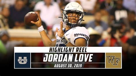 Jordan Love Highlights: Utah State vs. Wake Forest 2019 | Stadium - YouTube