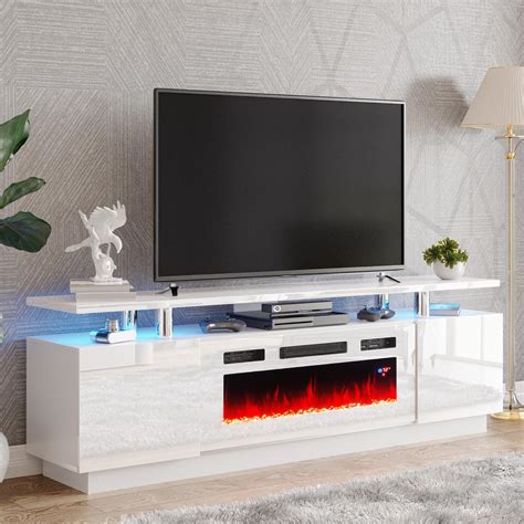 Amazon Amerlife Fireplace Tv Stand With Fireplace Modern