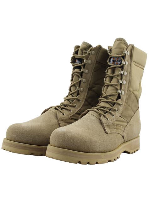 Tanleewa - Mens Desert Boots Fashion Tan Military Boots Lace Up Classic ...