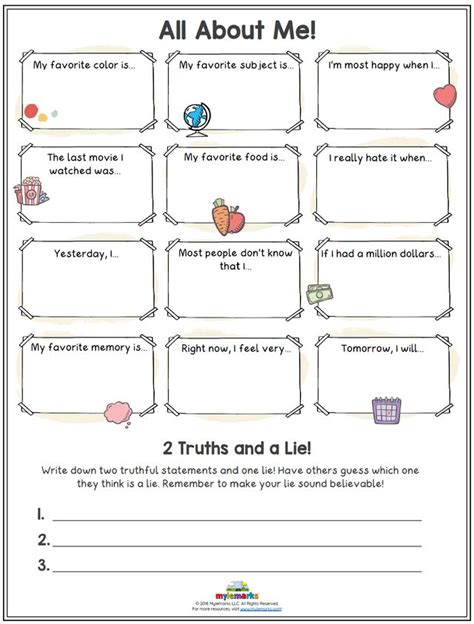 Self Esteem Activities For Kids Pdf Free