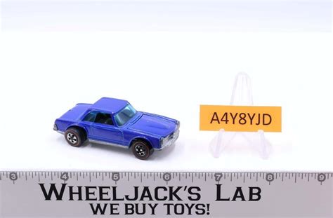 Mercedes Benz Sl Blue Redline Hot Wheels Mattel Vintage Rl Wheeljack S Lab