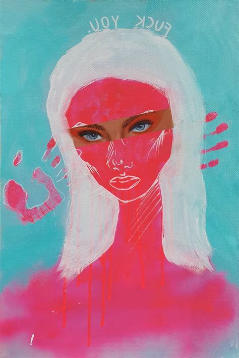 Fuck You Painting By Marina Velaskes Saatchi Art