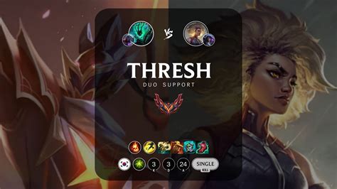 Thresh Support Vs Rell Kr Grandmaster Patch Youtube