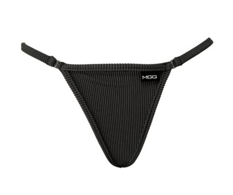 Slate Gray Open Triangle Bikini Bottom Micro Gigi