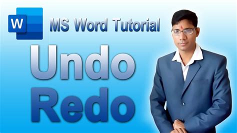 How To Use Undo And Redo Options In Ms Word In Hindi Undo Redo