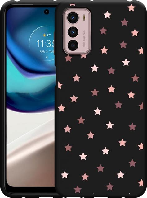 Motorola Moto G42 Hoesje Zwart Stars Designed By Cazy Bol