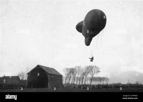 A German Type Ae 800 Observation Balloon Ascending Stock Photo Alamy