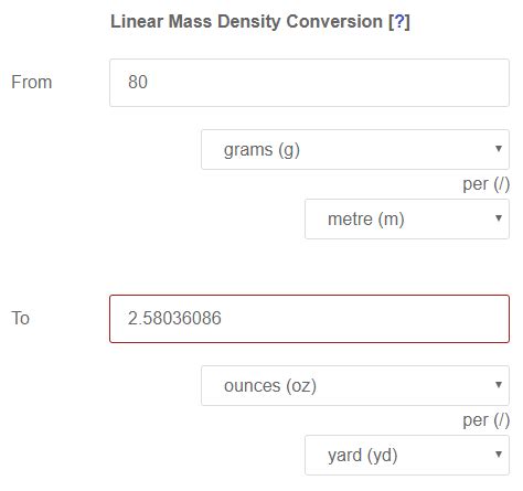 Linear Mass Density Converter