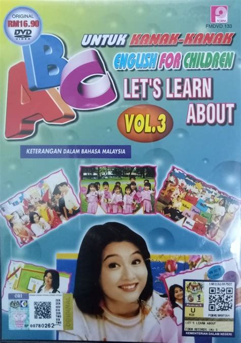 Abc English For Children Lets Learn About Untuk Kanak Kanak Vol3 Dvd