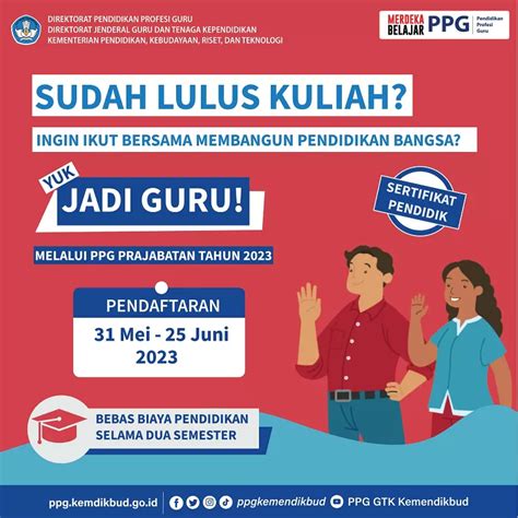 Ini Daftar Bidang Studi Yang Dibuka Pada Seleksi PPG Prajabatan