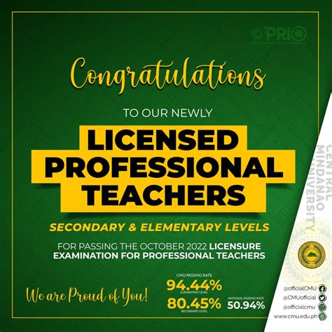 cmupride congratulations   newly licensed professional teachers