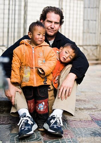 Our founder Charlie Annenberg at the Dickey Orphanage in Lhasa ...