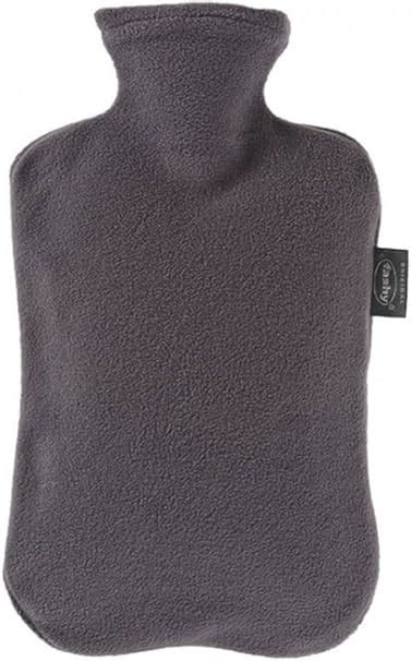 Fashy Hot Water Bottle With Fleece Cover Anthracite L Water Bottle Amazon Ca Health