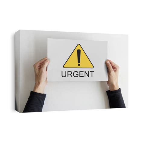 Urgent Alert Attention Caution Error Warning Canvas Print | CanvasWorld