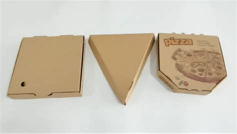 Cheap Corrugated Packaging Pizza Custom Printed Takeaway Brown Pizza