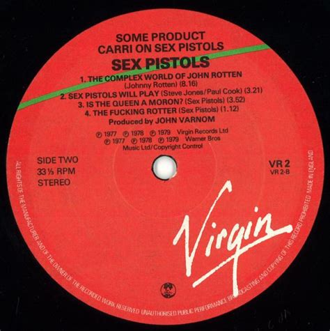 Sex Pistols Some Product Carri On Sex Pistols LP Original UK W