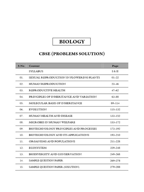 BIOLOGY PROBLEMS & SOLUTION | PDF