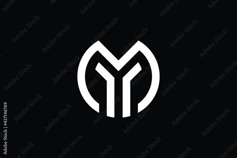 Creative Innovative Initial MY Logo And YM Logo MY Letter Minimal