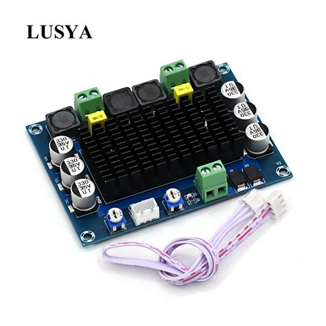 Lusya TDA7498 2,0 цифровой усилитель мощности 100 Вт* 2 двухканальный ...