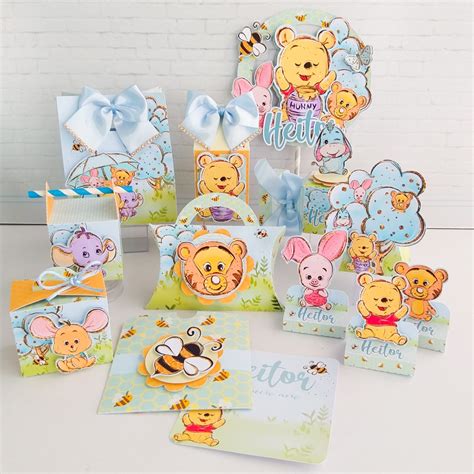 Ursinho Pooh Kit Festa Caixa Milk Caixa Pir Mide Caixa Bala