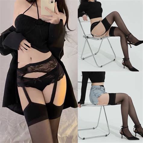 Jual Bajudinasku Stocking Lingerie Sexy Stocking Sexy Wanita Hitam Jaring Stocking