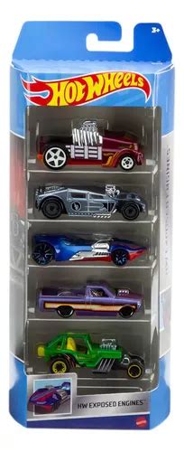 Hot Wheels Pack Carros Exposed Engines Hfv Mattel
