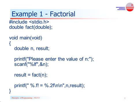 Principles Of Programming NI Simple Recursion Recursion Is Where A