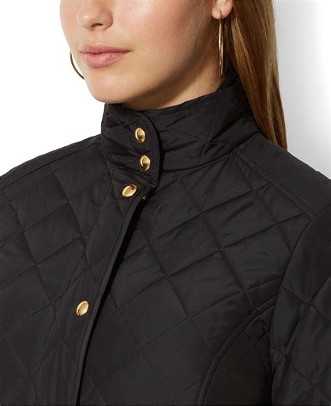 Lyst Lauren By Ralph Lauren Plus Size Quilted Jacket In Black