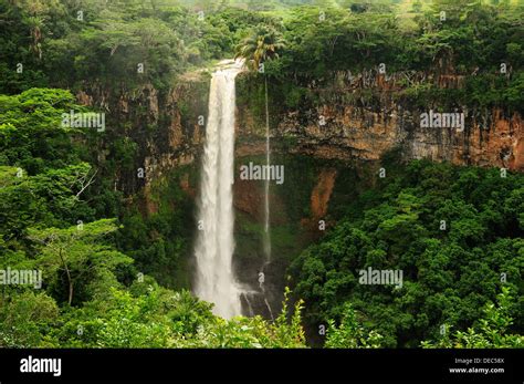 Chamarel waterfall, Chamarel, Mauritius Stock Photo - Alamy