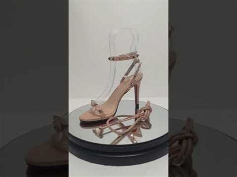 Ana Kross Sandália Napa Nude Spike em cm Cod YouTube