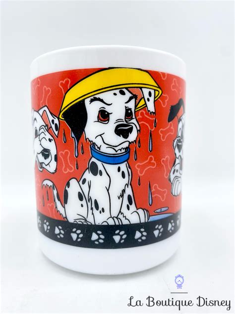 Tasse Les Dalmatiens Disney Mug Arcopal Vintage Chiens Rouge