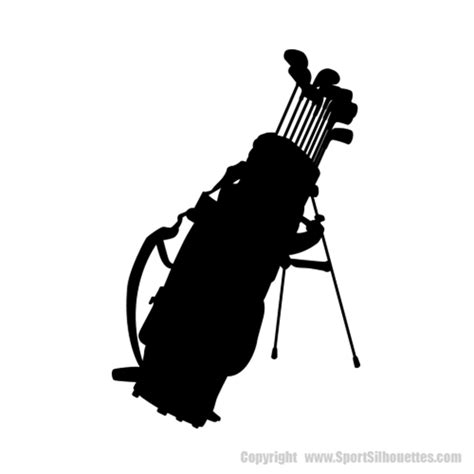 Golf Decor Golf Wall Vinyl Decals Golf Clubs Golfer Silhouettes