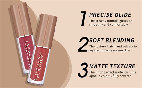 12 Colors Nude Liquid Lipstick Makeup Set Velvet Matte Long Lasting Waterproof Non Stick Cup Not