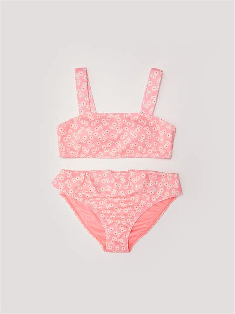 LCW Kids Bikini Fille Avec Tissu Extensible Imprimé S21900Z4 LR8 LC Waikiki