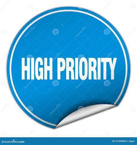 High Priority Sticker Stock Vector Illustration Of Seal