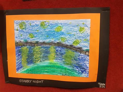 Van Gogh Art Art For Kids Starry Night Frame Artwork Painting