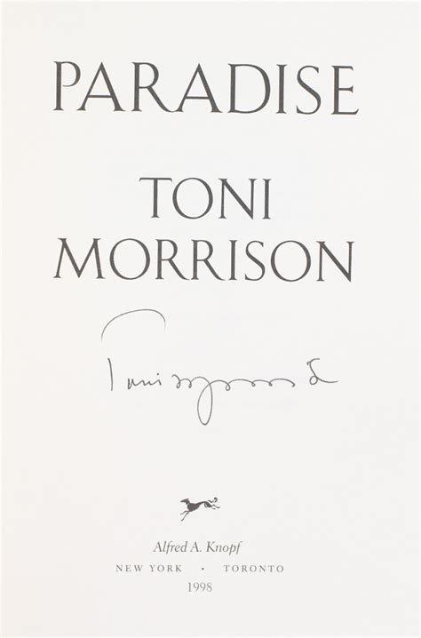 Beloved Toni Morrison First Edition Signed