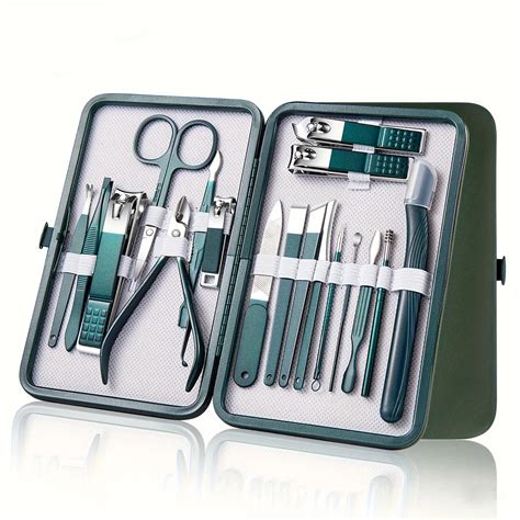 Kit Profissional De Cuidados Unhas Estojo De Viagem Conjunto De