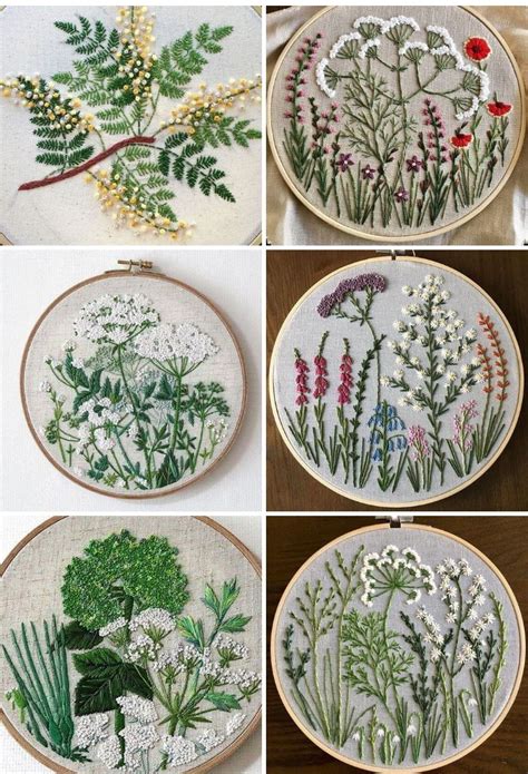 Панно с вышивкой цветов