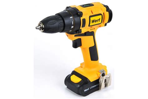 Аккумуляторная дрель-шуруповерт WERT CD 10.8TLi 550 об/мин - купить в ...