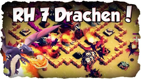 RH 7 Drachen 3 Sterne Taktik CLASH OF CLANS 029 Clankrieg Drachen