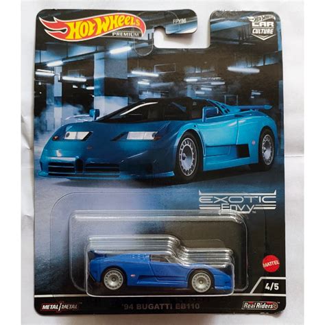 Hot Wheels Premium Bugatti Eb Model Car Shopee Malaysia