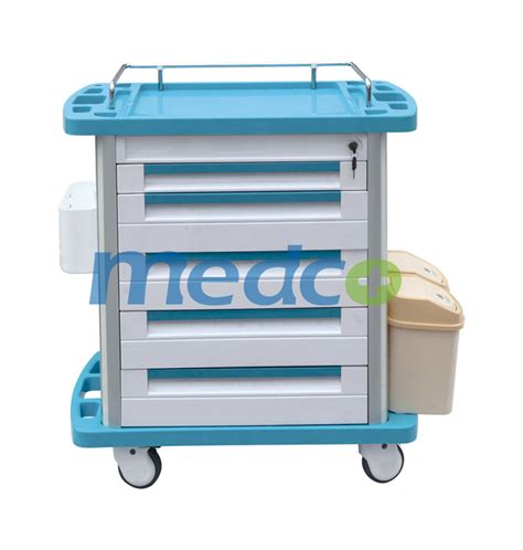 T Ce Iso Hospital Furniture Abs Medical Emergency Trolley China