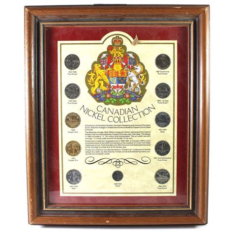 *Canadian Nickel Collection 11-coin Set in Wooden Frame